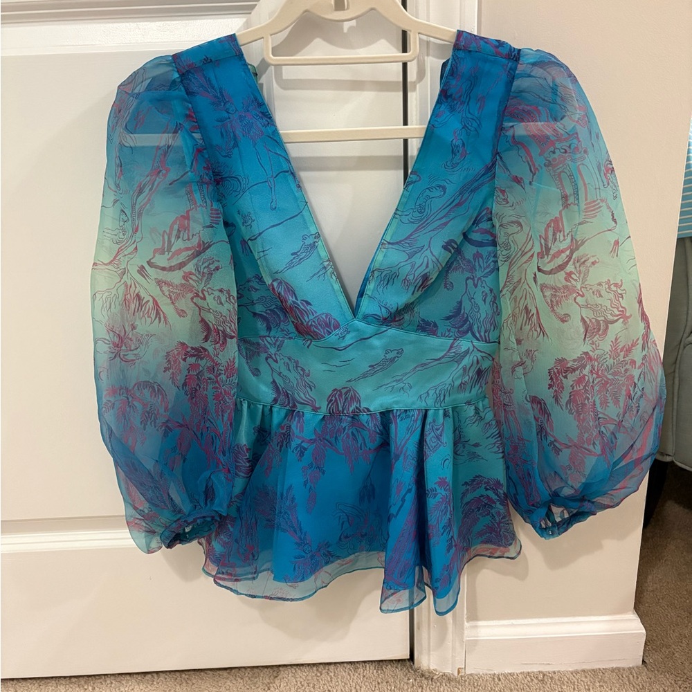STAUD Sheer Top